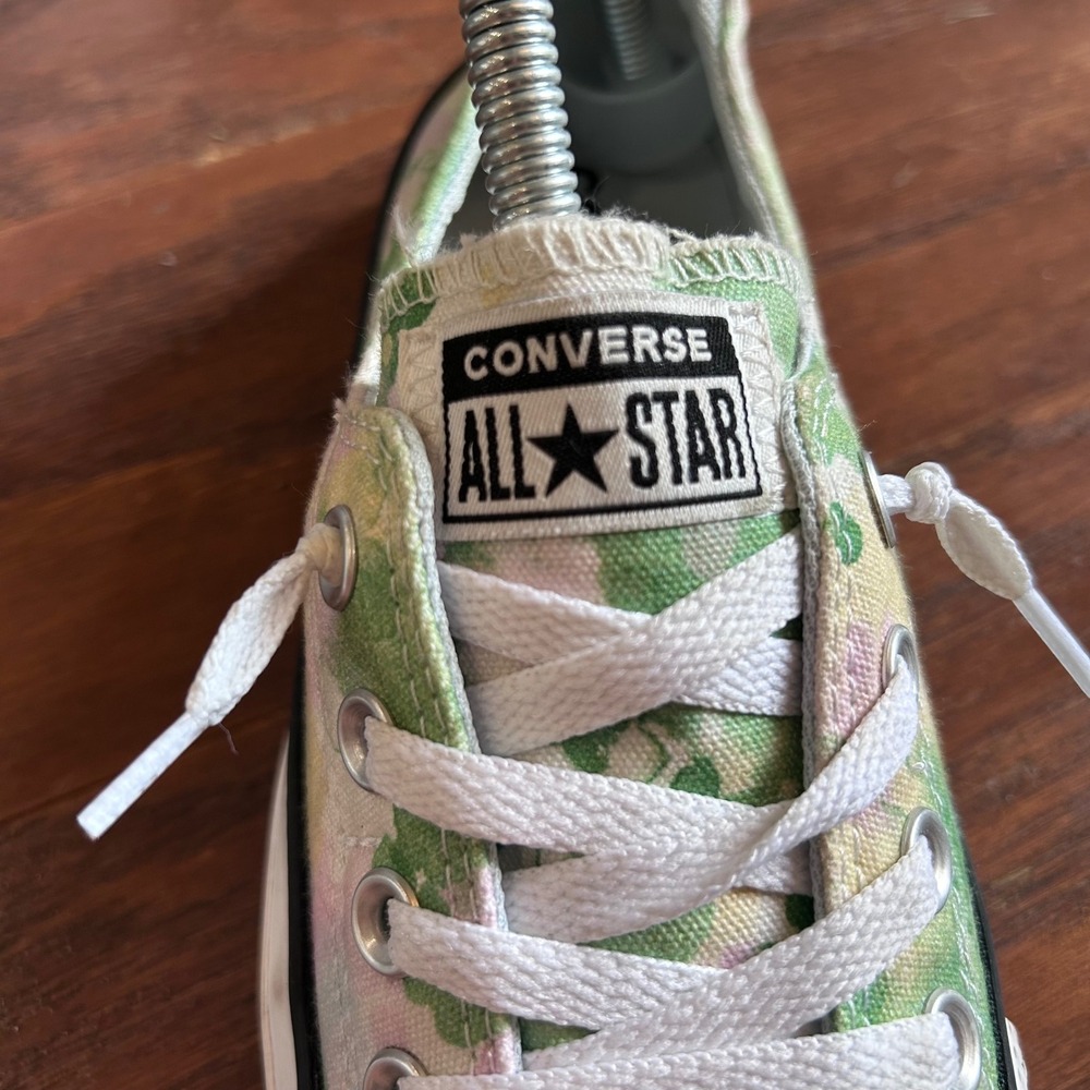 Converse Chuck Taylor Shoreline Women Green Pink Tie Dye Floral Shoes 8 570911F - Picture 7 of 13